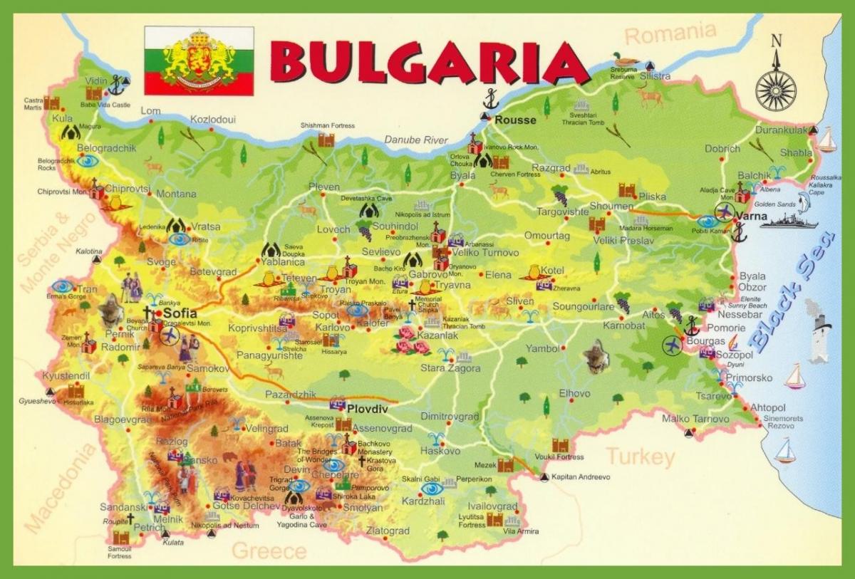 Bulgaria bersiar-siar peta