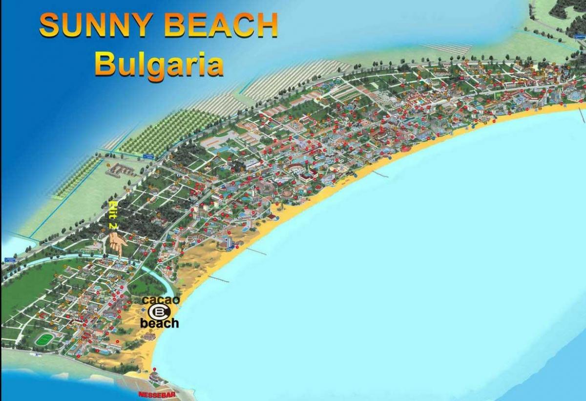 peta koko pantai Bulgaria