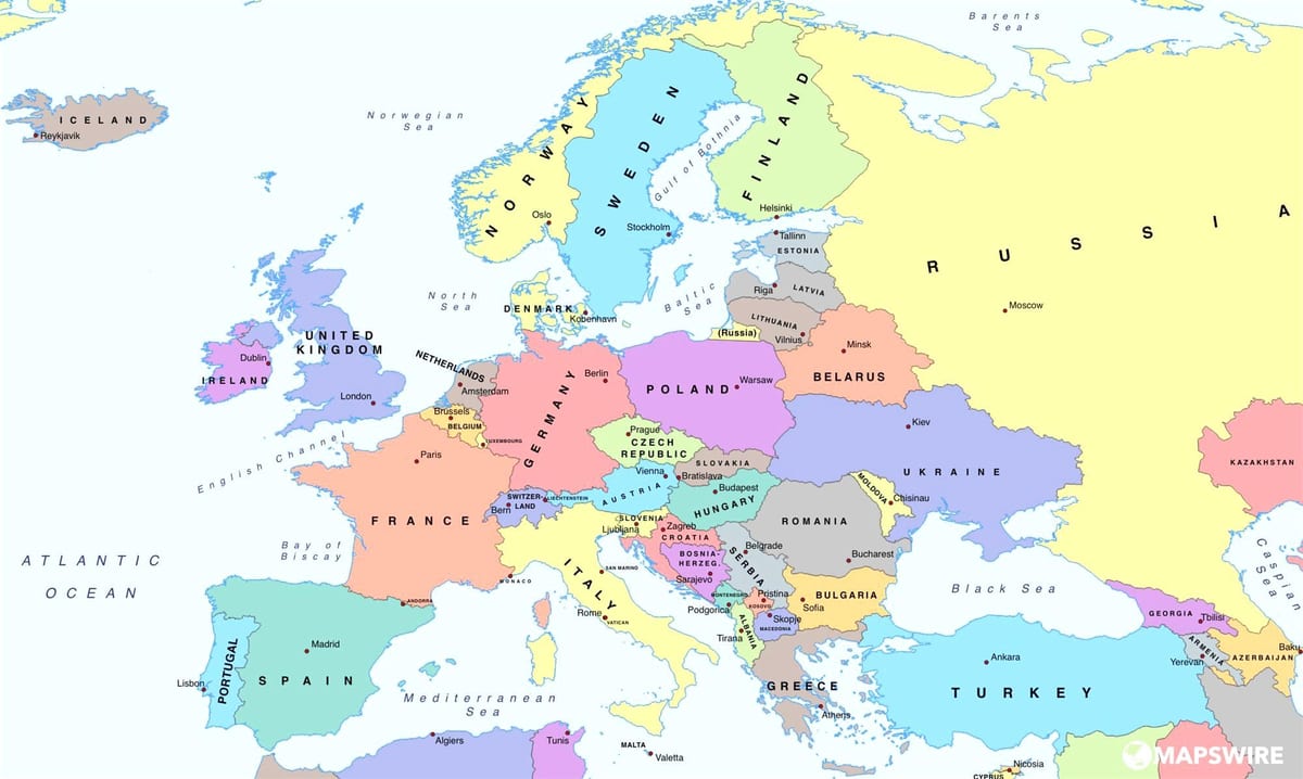 peta eropah menunjukkan Bulgaria