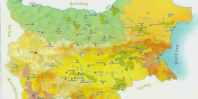 Peta Bulgaria iklim