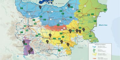 Peta bulgaria wain