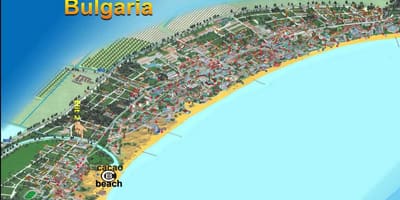 Peta koko pantai Bulgaria