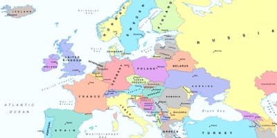 Peta eropah menunjukkan Bulgaria